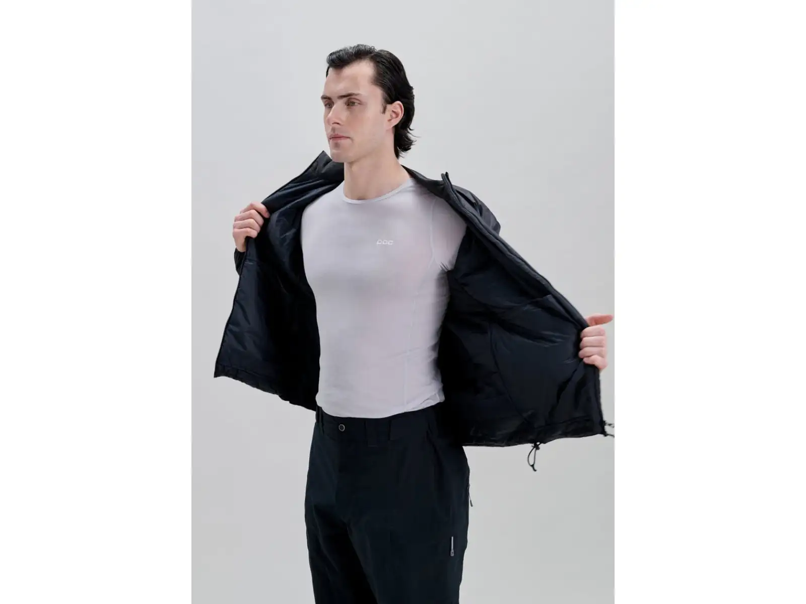 POC Lite Padded Jacket pánska zateplená bunda Uranium Black