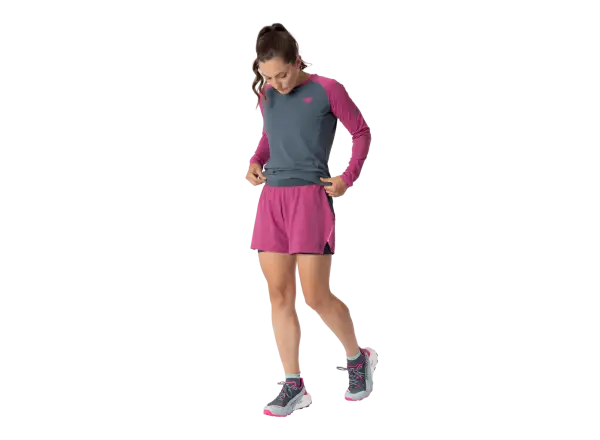 Dynafit Alpine Pro 2v1 dámske bežecké kraťasy Magenta