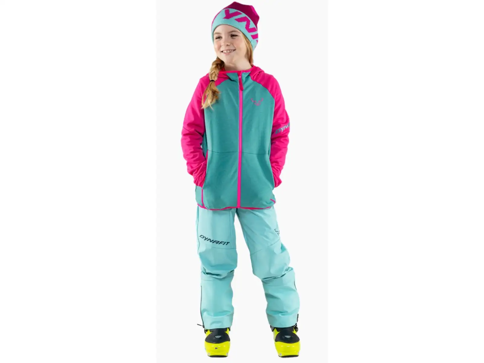 Dynafit Youngstar Polartec Detská bunda  Flamingo