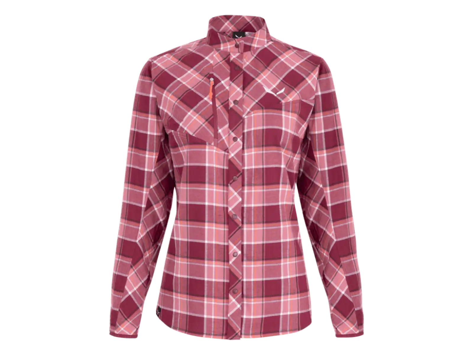 Salewa Fanes Flannel 4 PL W L/S SRT dámska košeľa s dlhým rukávom rhod/mauv/fluo c