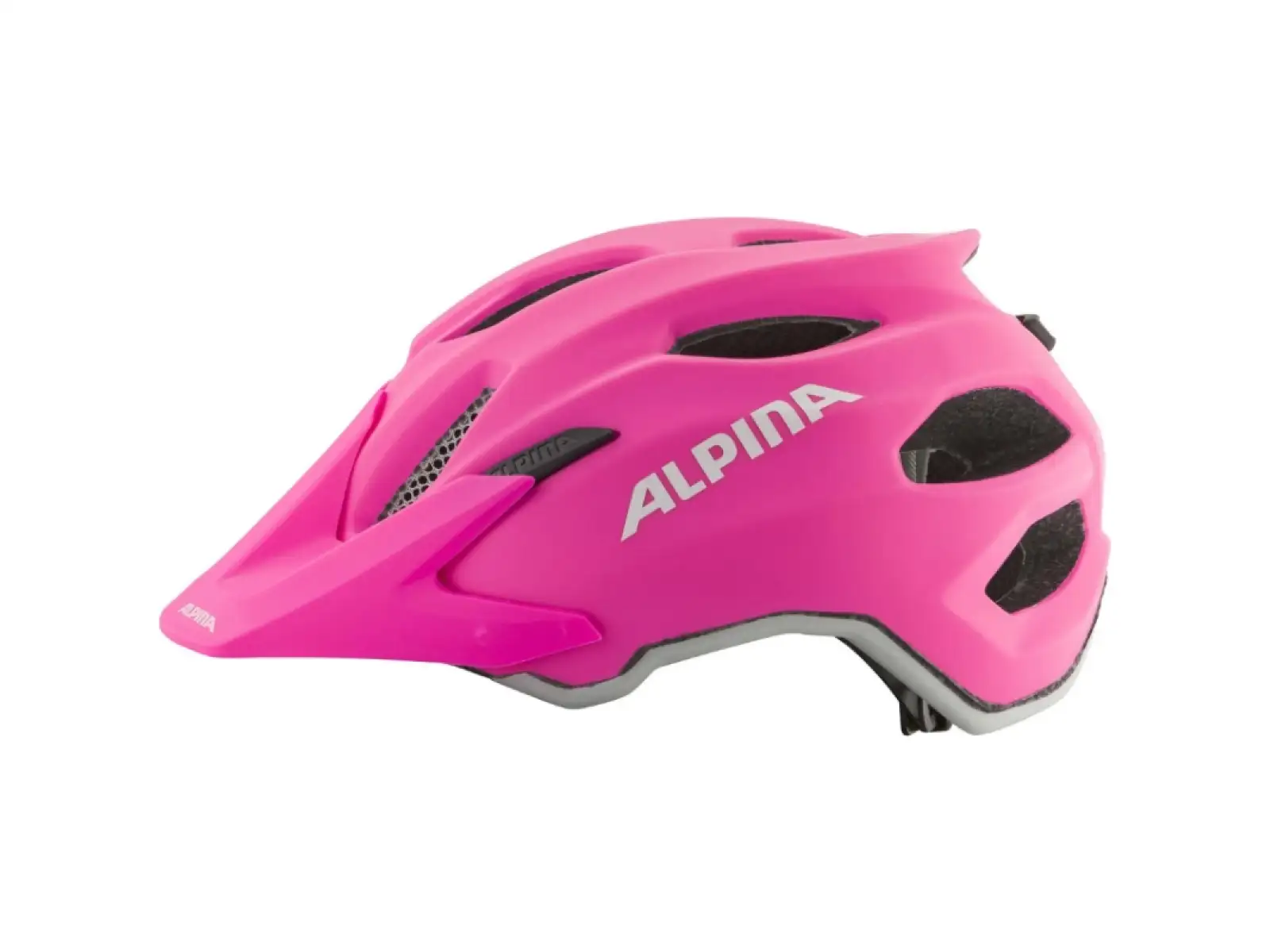 Alpina Carapax JR. cyklistická prilba Shocking Pink Matt