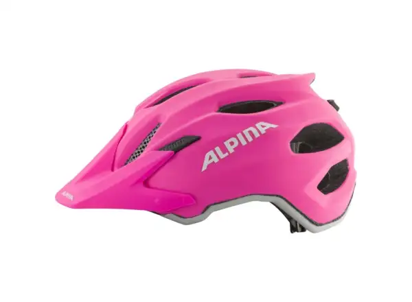 Alpina Carapax JR. cyklistická prilba Shocking Pink Matt
