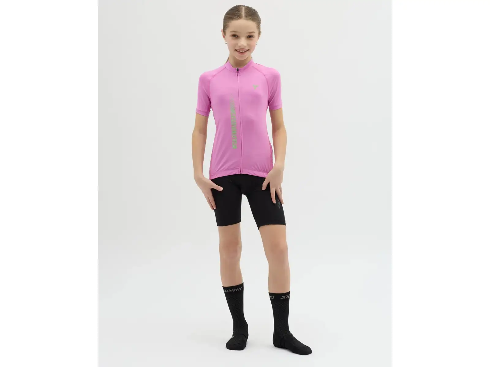 Silvini Mazzani detský dres krátky rukáv Blush/Green