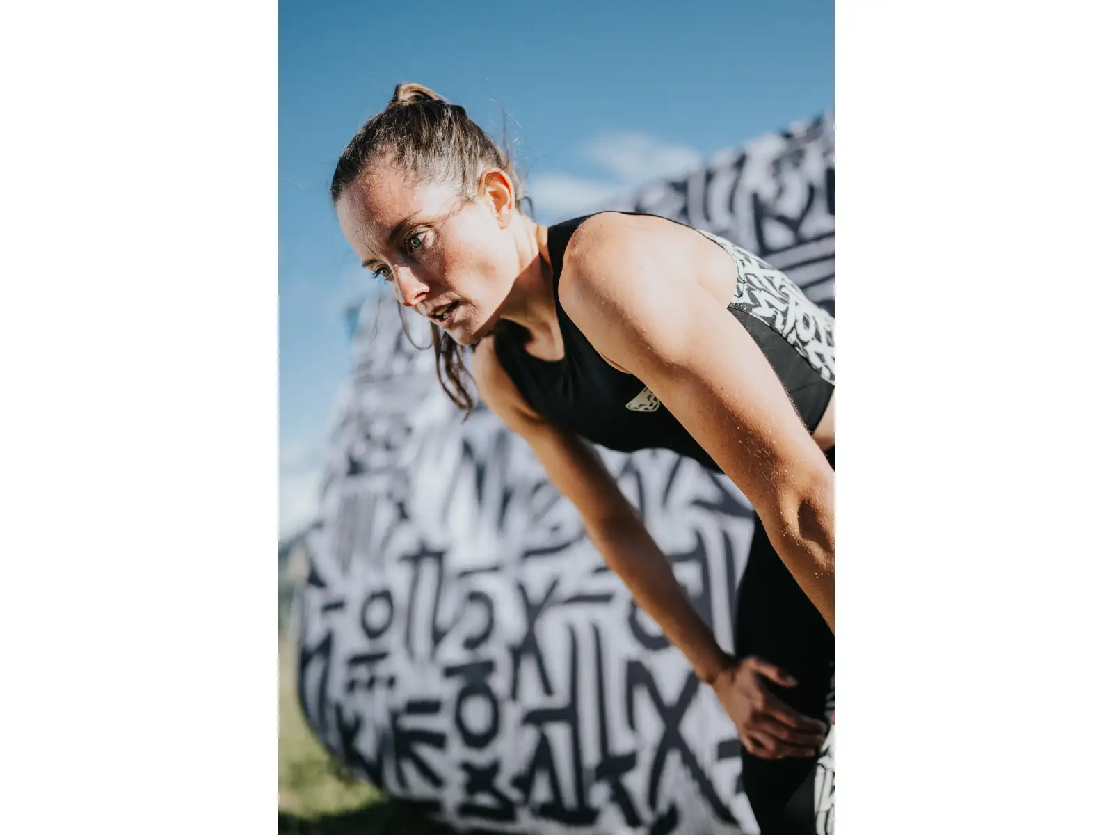 Dynafit Trail Crop Top dámske tričko bez rukávov Black Out