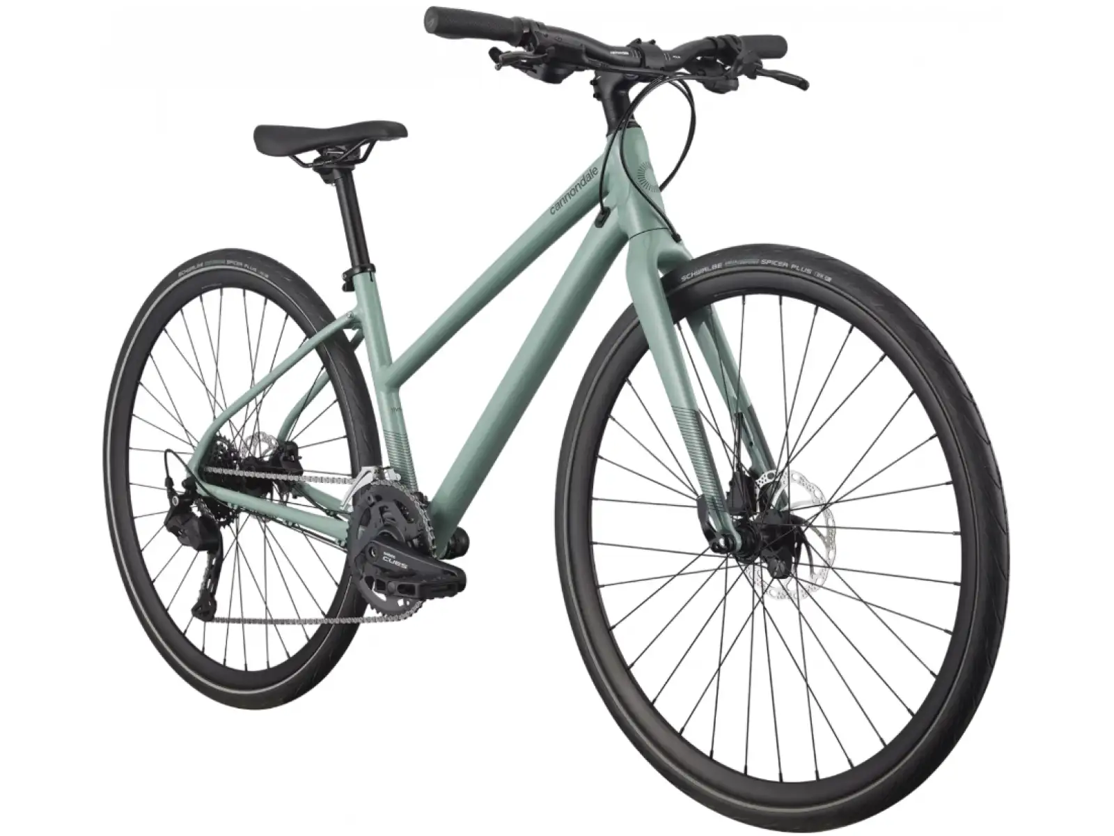 Cannondale Quick 3 Remixte Step-thru trekingový bicykel Sage