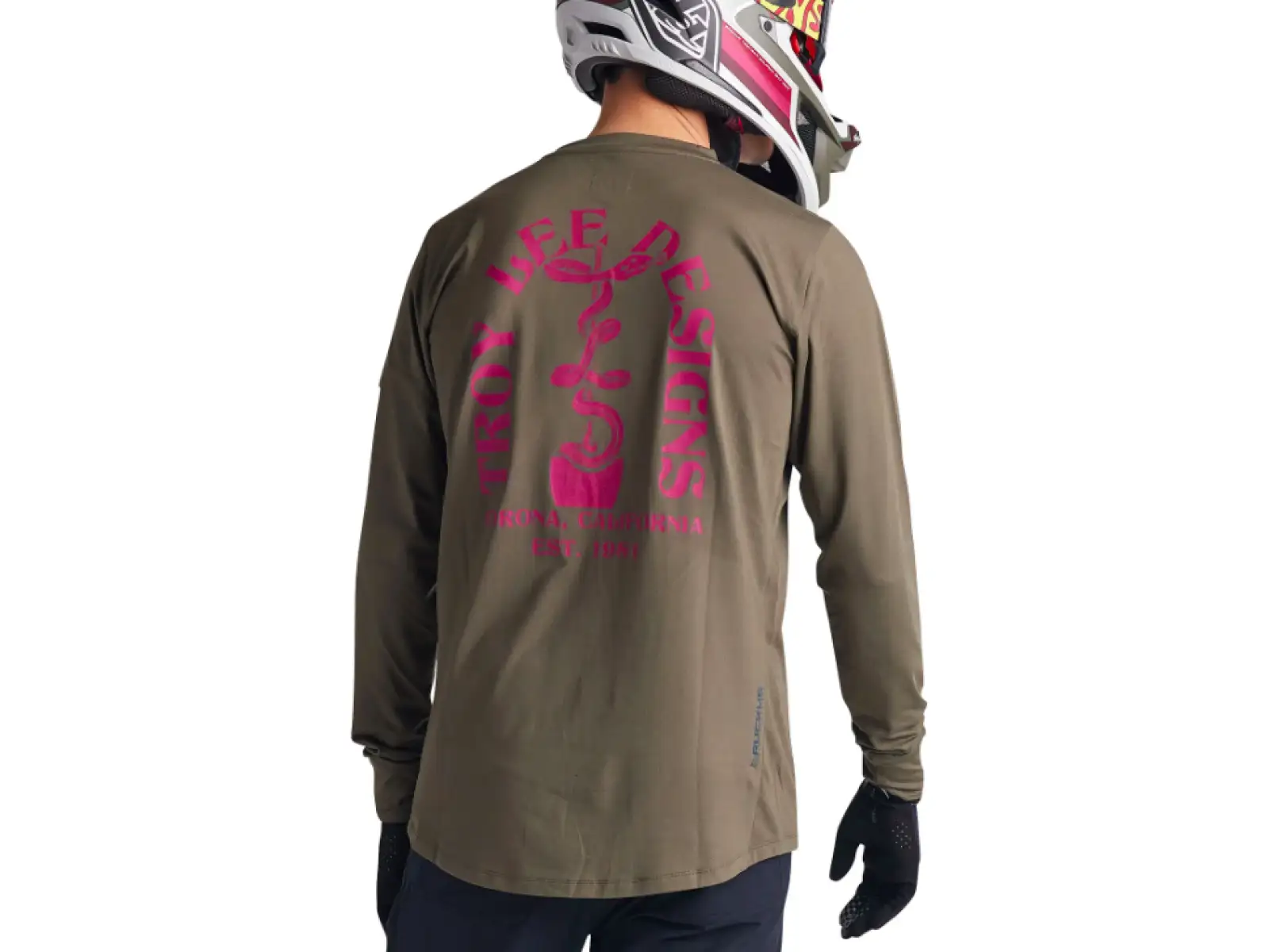Troy Lee Designs Ruckus Ride Tee pansky dres dlhý rukáv Fangs Olive