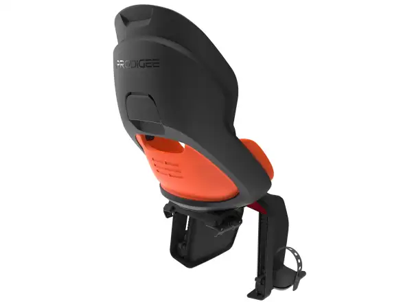 Prodigee Icon detská sedačka zadná na nosič čierna/oranžová