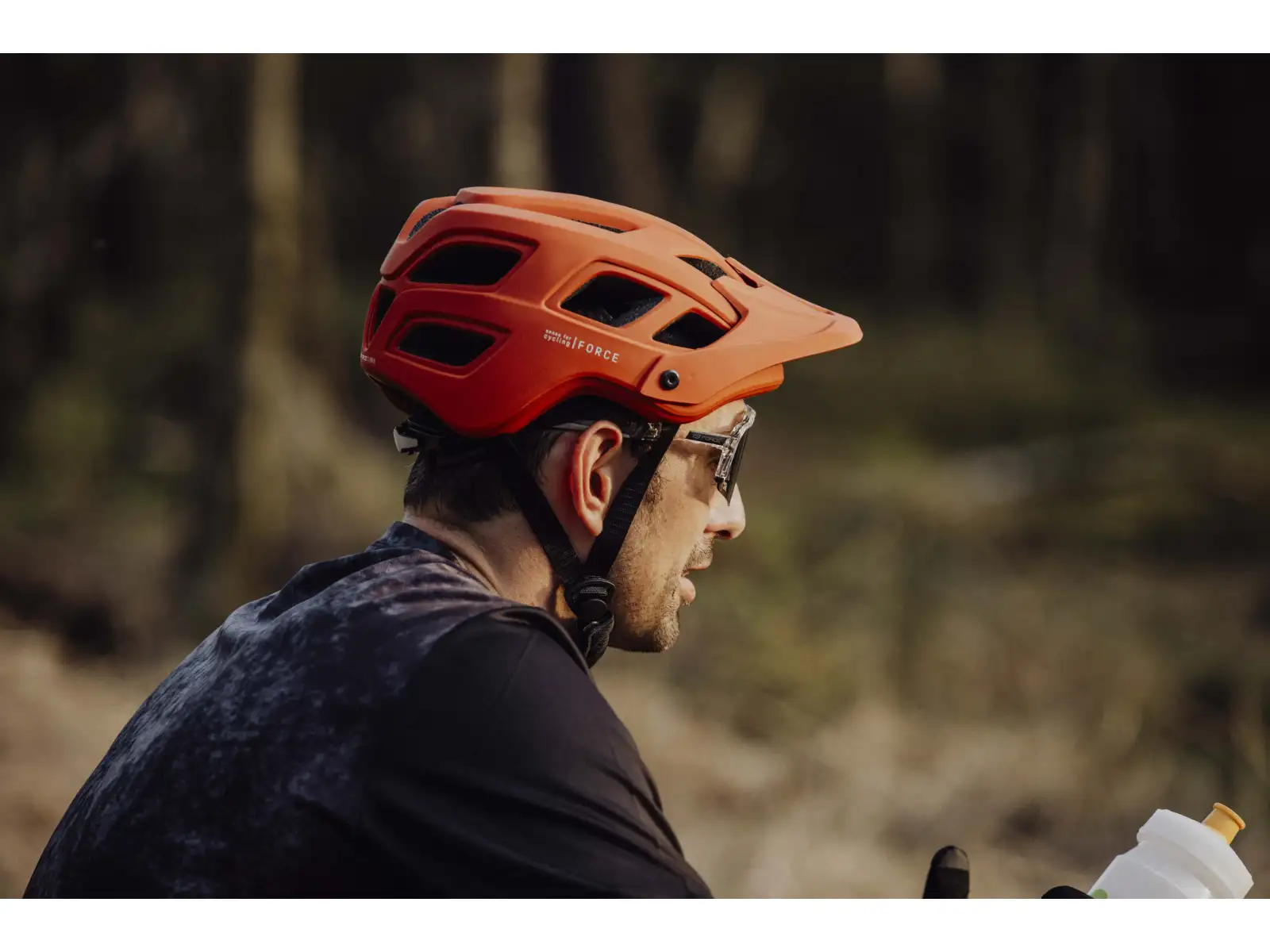 Force Ibex Mtb prilba oranžová matná
