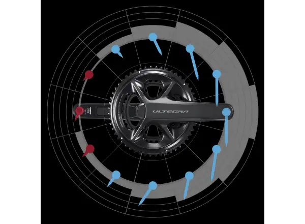 Shimano Ultegra FC-R8100-P cestné kľuky 2x12 sp. bez prevodníkov s Powermetrom