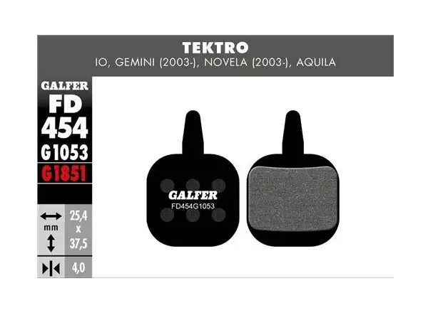 Galfer FD454 Standard G1053 brzdové doštičky pre Tektro