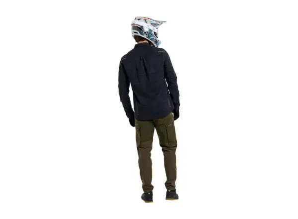 Troy Lee Designs Grind Flannel pánska košeľa Plaid Carbon