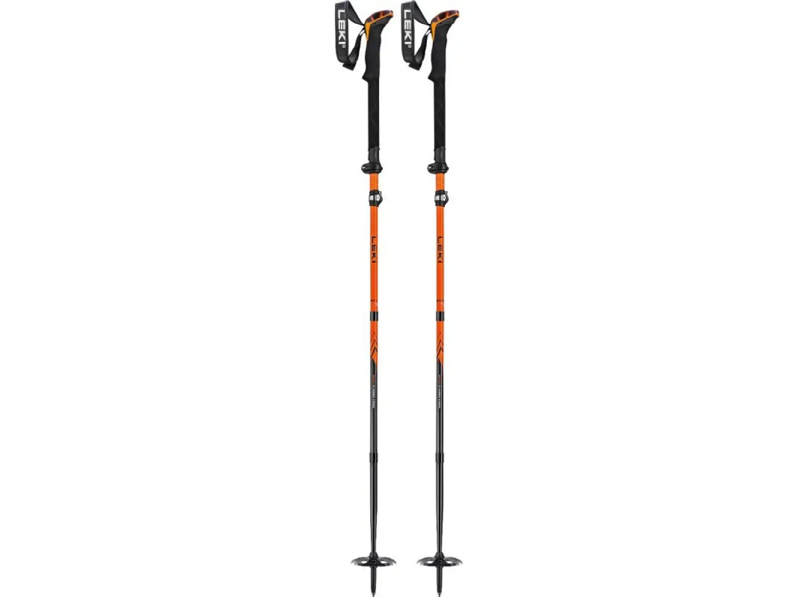 Leki Sherpa FX Carbon Strong skladacie trekingové palice Orange/Denim blue
