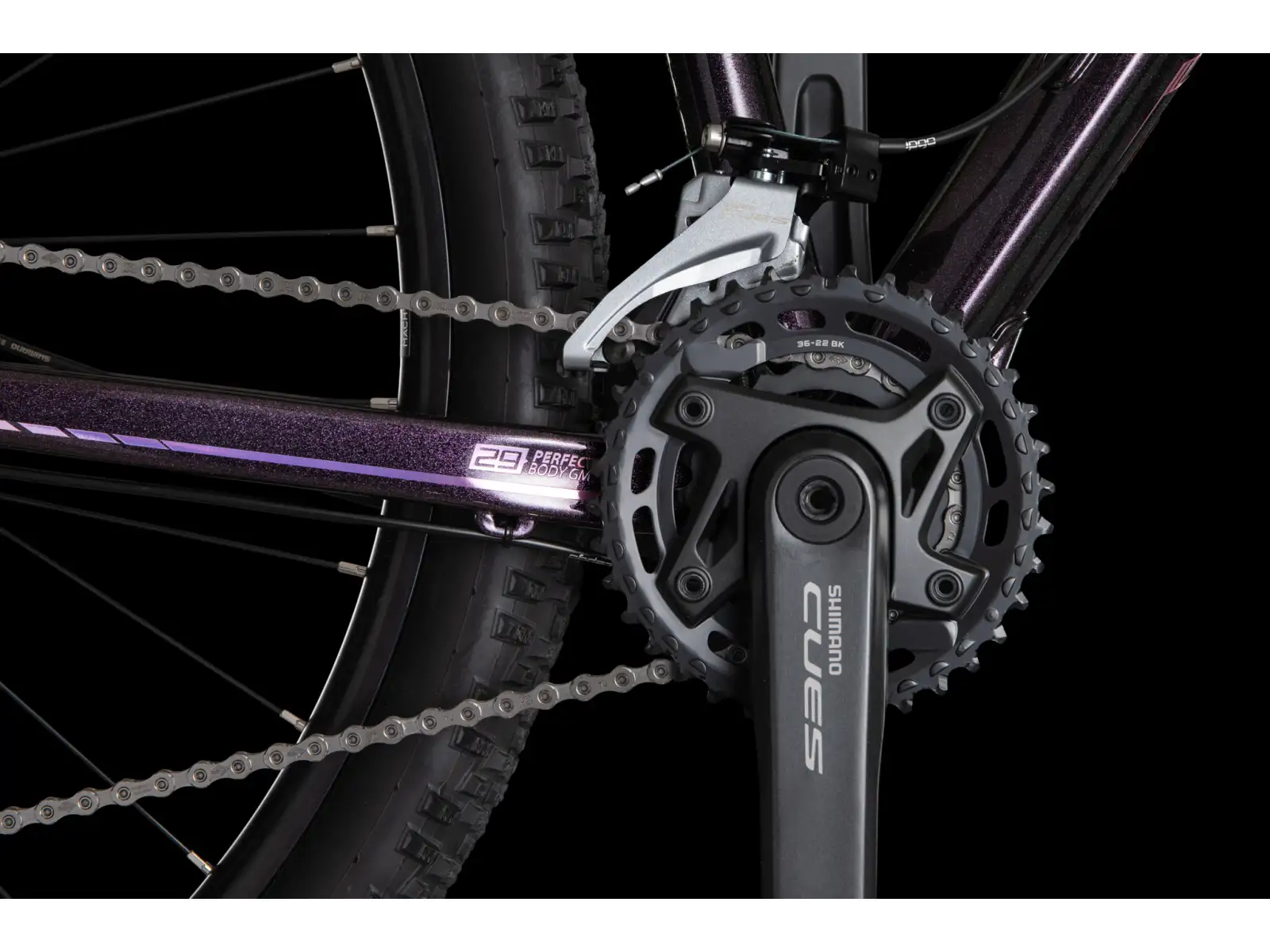 4Ever Ibiza Twenty Lady 29" dámsky horský bicykel Violet/hologram