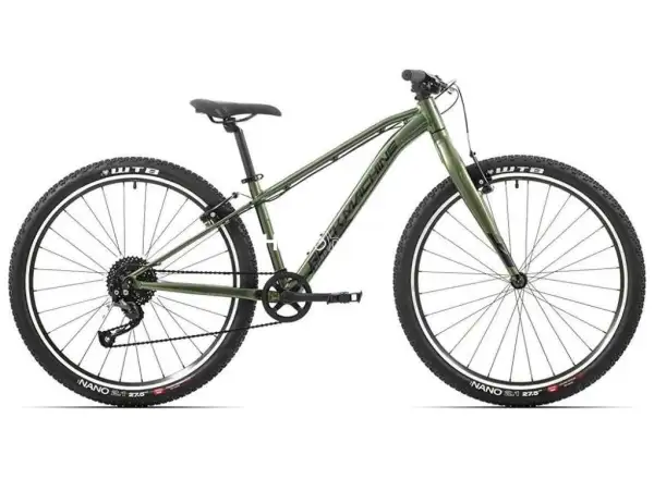 Rock Machine Thunder 27 VB detský horský bicykel Gloss Metallic Khaki/Pearl Black
