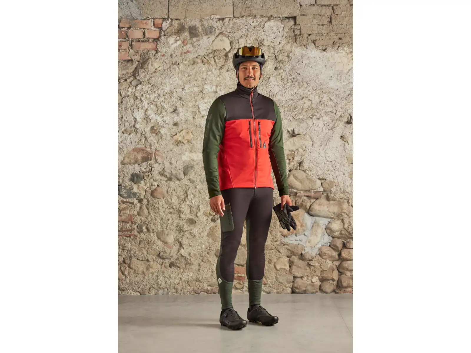 Maloja PiglonM. pánske legíny Fire red multi