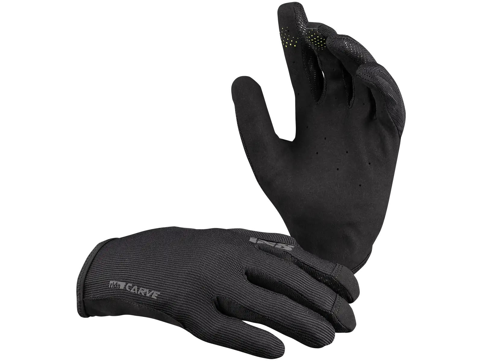 IXS Carve pánske rukavice Black