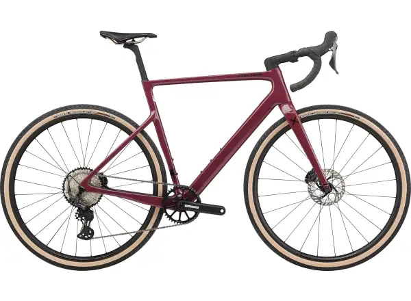 Cannondale SuperSix EVO SE 1 gravel kolo Black Cherry