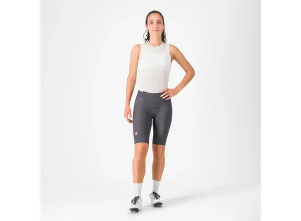 Castelli Prima 2 dámske kraťasy s vložkou Dark Gray/Pool Blue