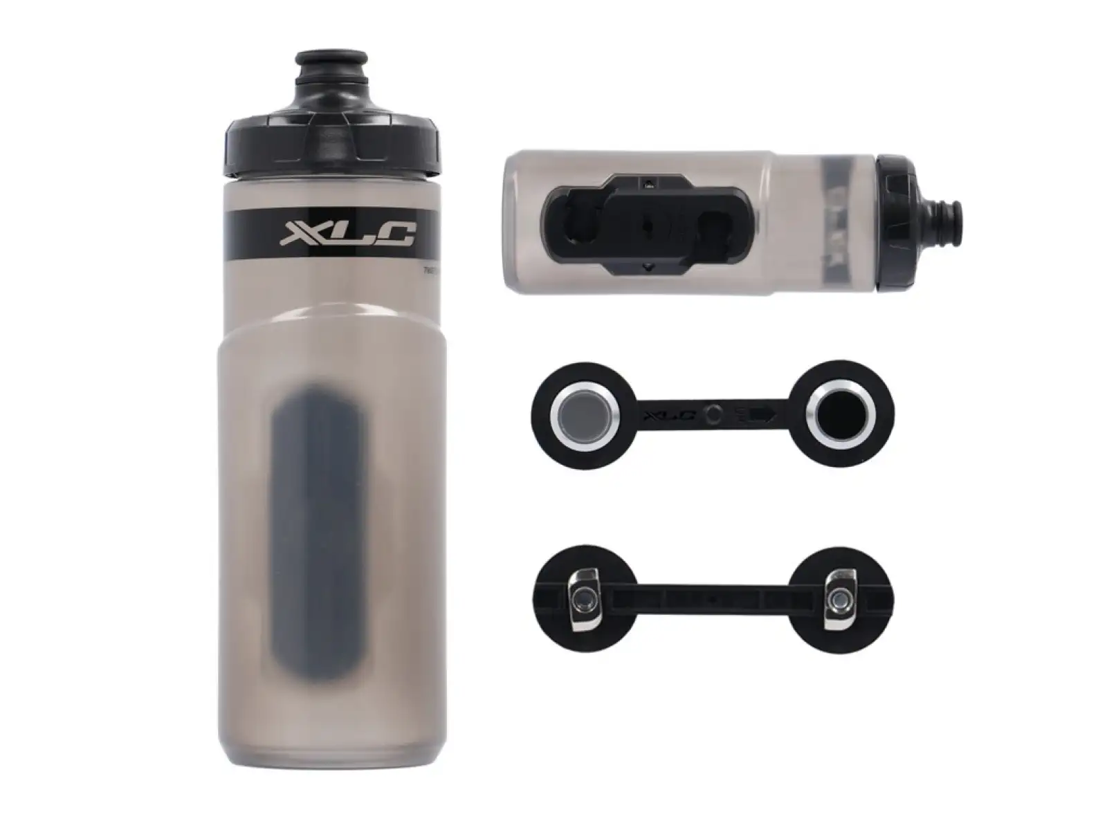 XLC MR-S12 MRS fľaša na pitie sada vrátane adaptéra 450 ml číra + Uni base