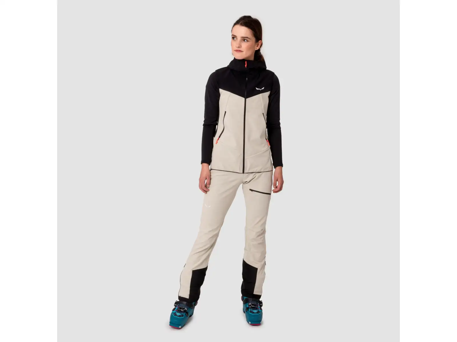 Salewa Sella Durastretch Light dámske nohavice Black Out