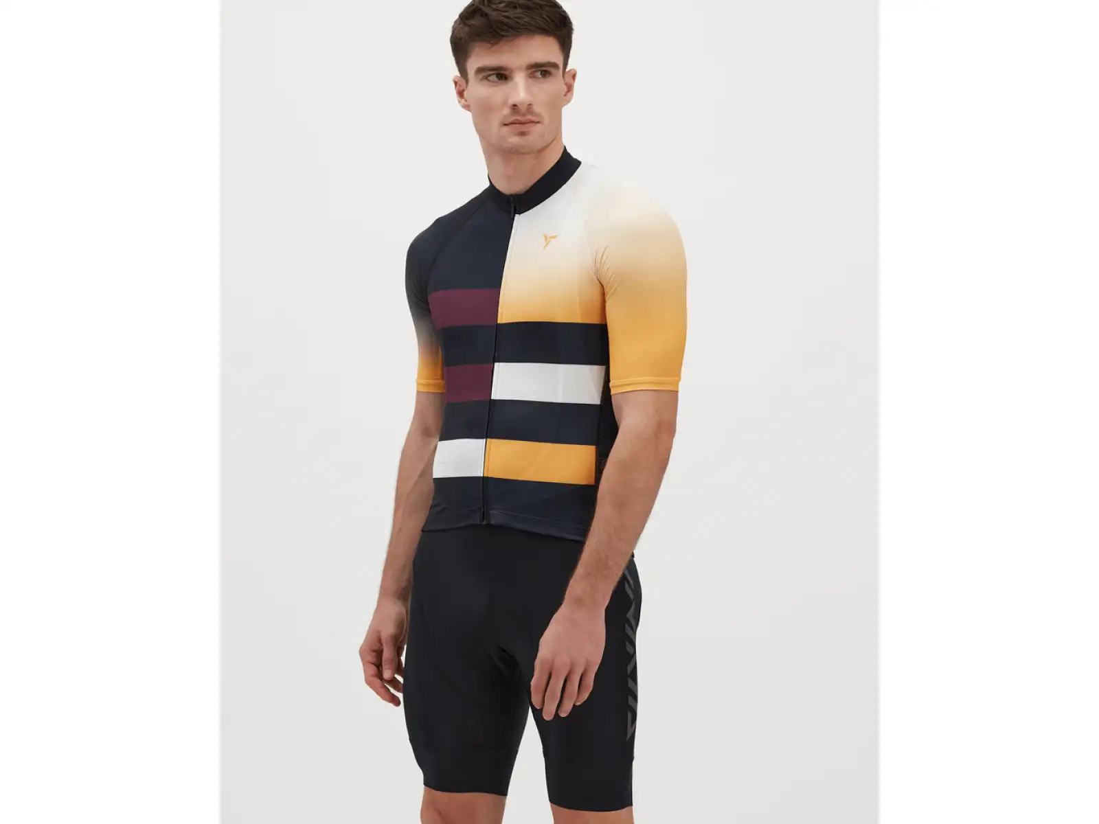 Silvini Mazzano pánsky dres s krátkym rukávom black/yellow