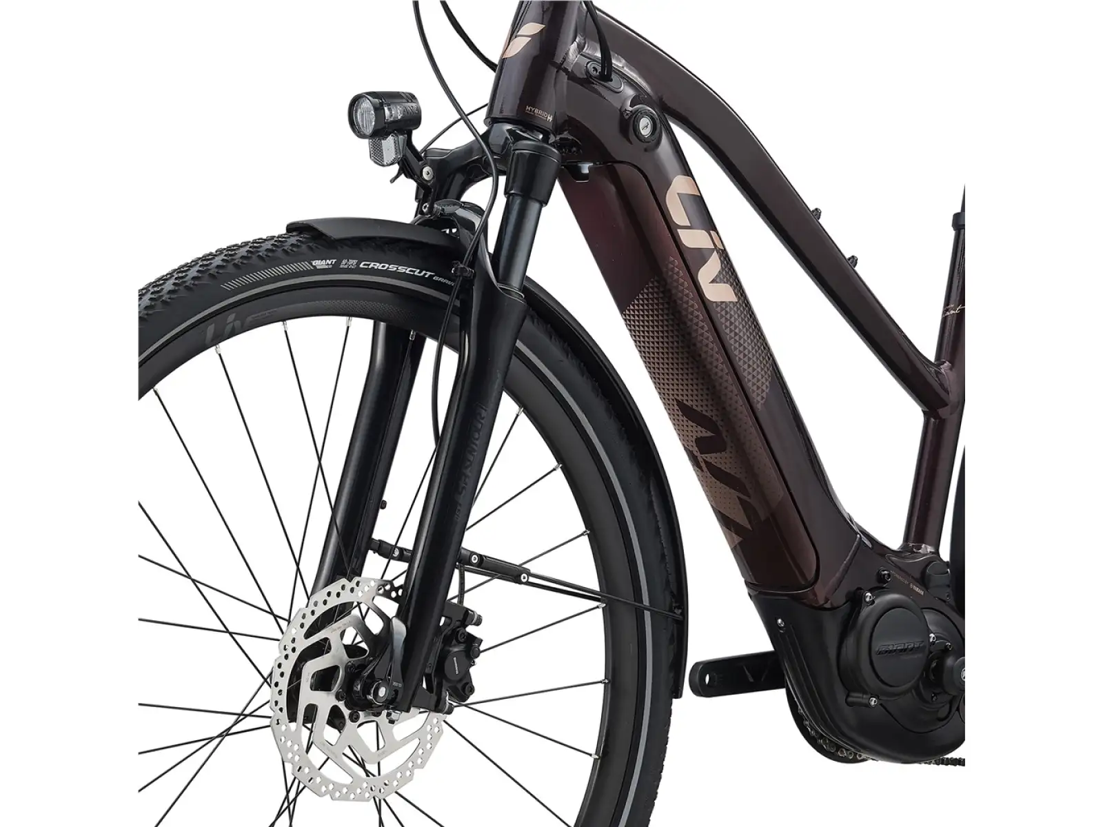 Trekingový elektrobicykel Liv Amiti E+2 rosewood