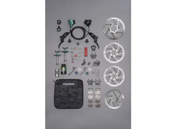 Sram Maven Ultimate Stealth Teal Splatter Expert Kit súprava kotoučových brzd