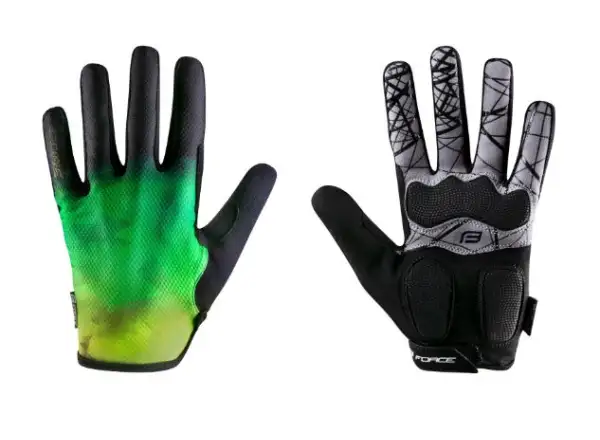 Force Core unisex MTB rukavice fluo/green