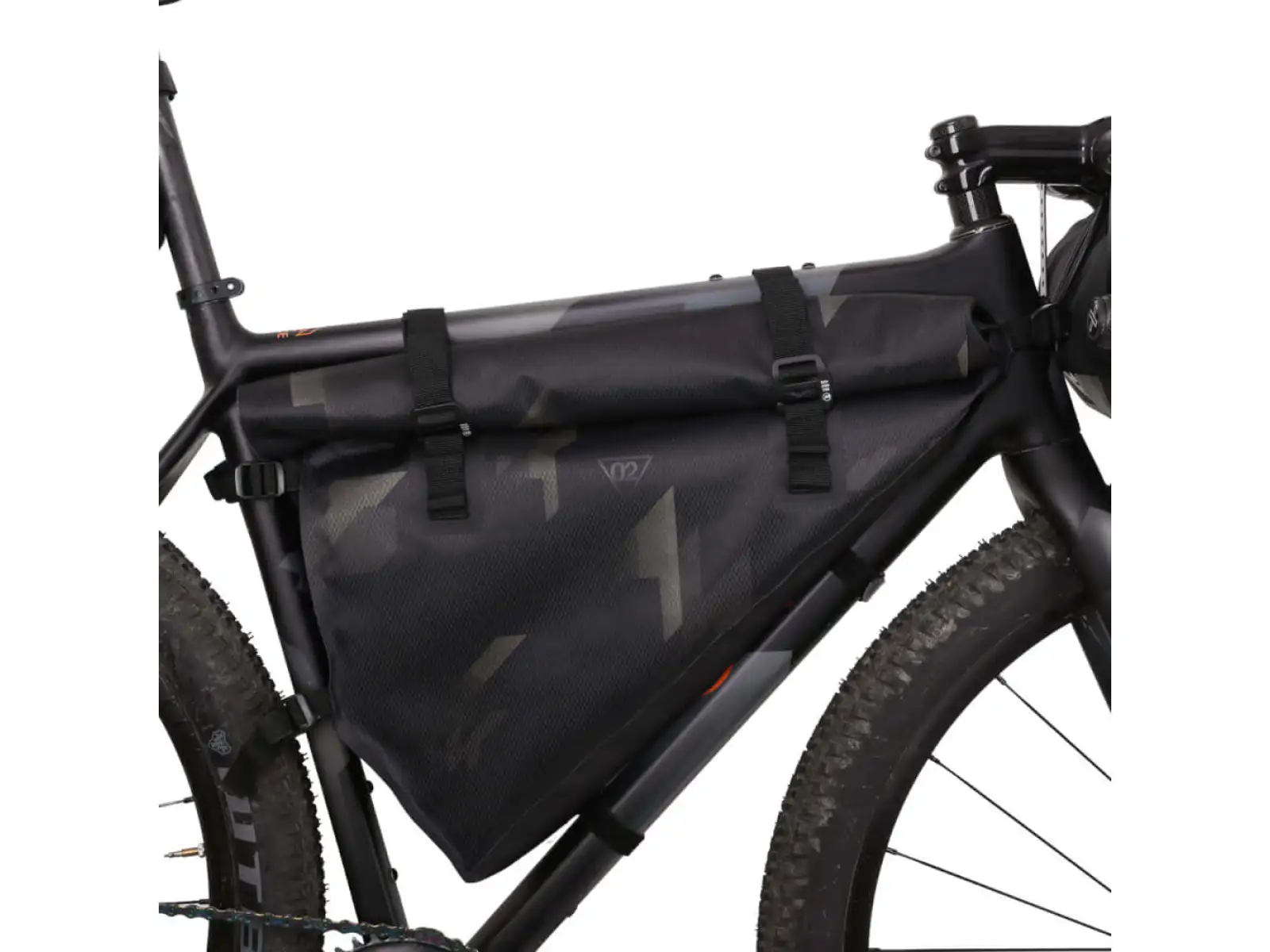 Woho X-Touring Dry taška do rámu 9 l Cyber-Camo Diamond čierna vel. M