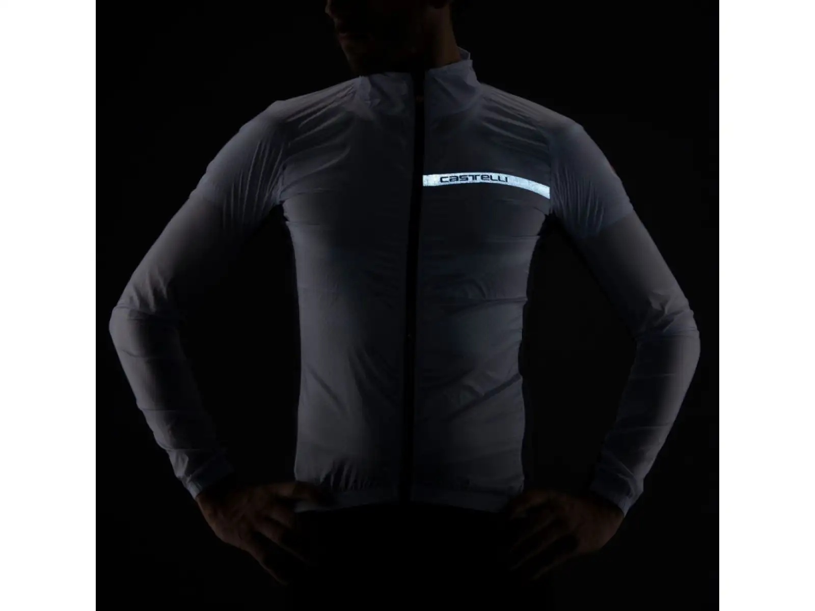 Castelli Squadra Stretch pánska bunda light black/dark gray
