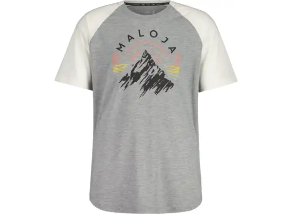Maloja SeekofelM. pánske tričko s krátkym rukávom glacier milk multi
