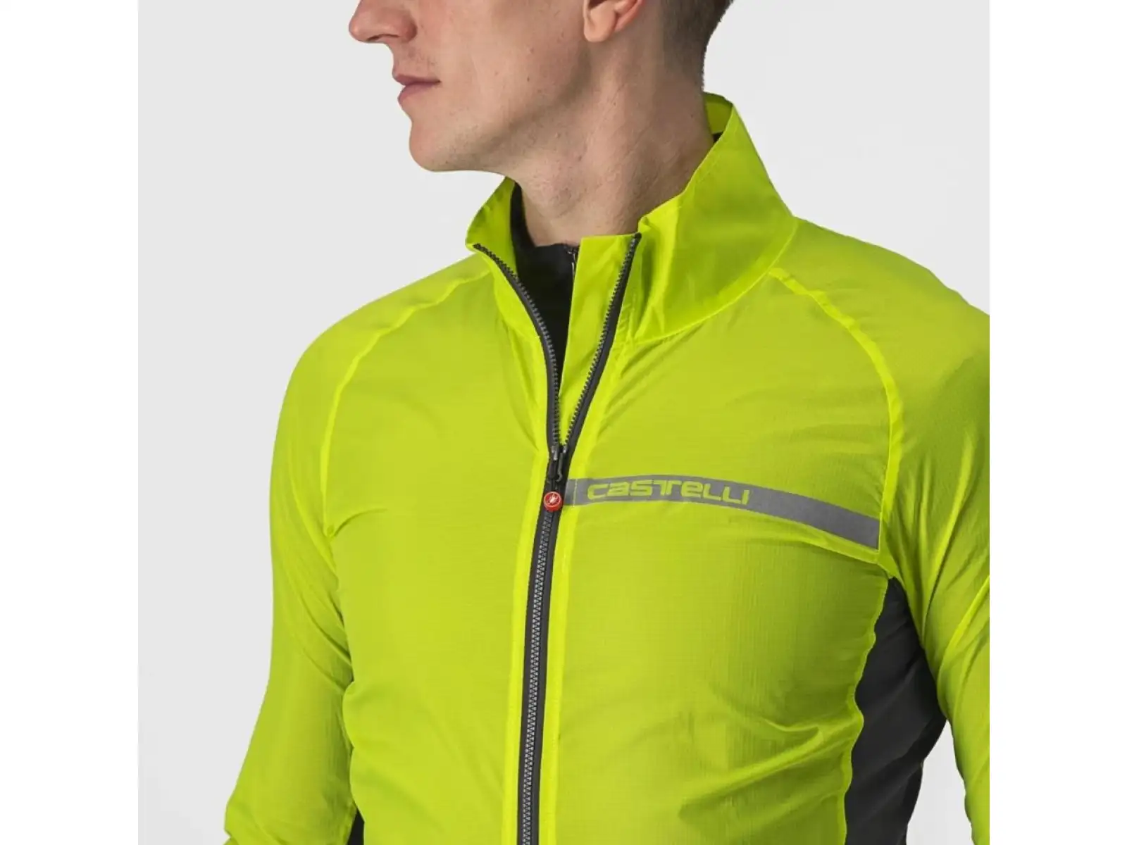 Castelli Squadra Stretch pánska bunda Electric Lime/Dark Grey
