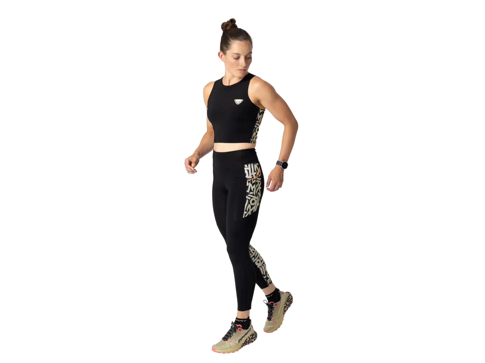 Dynafit Trail Crop Top dámske tričko bez rukávov Black Out