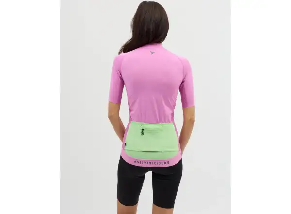 Silvini Mazzana dámsky dres krátky rukáv Blush/Green