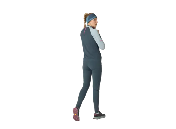 Dynafit Alpine 1/2 Zip dámske tričko dlhý rukáv Cloud Blue