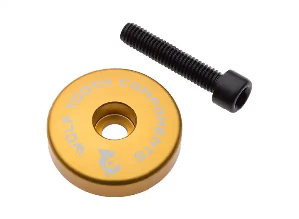 Wolf Tooth Ultralight viečko hlavového zloženia + 5 mm podložka zlatá