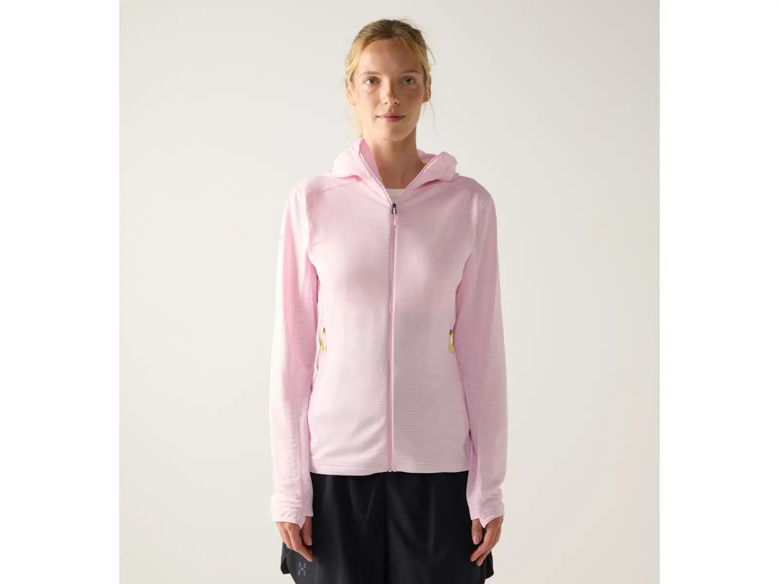 Haglöfs L.I.M Mid Multi Hood dámska mikina s kapucňou Fresh Pink