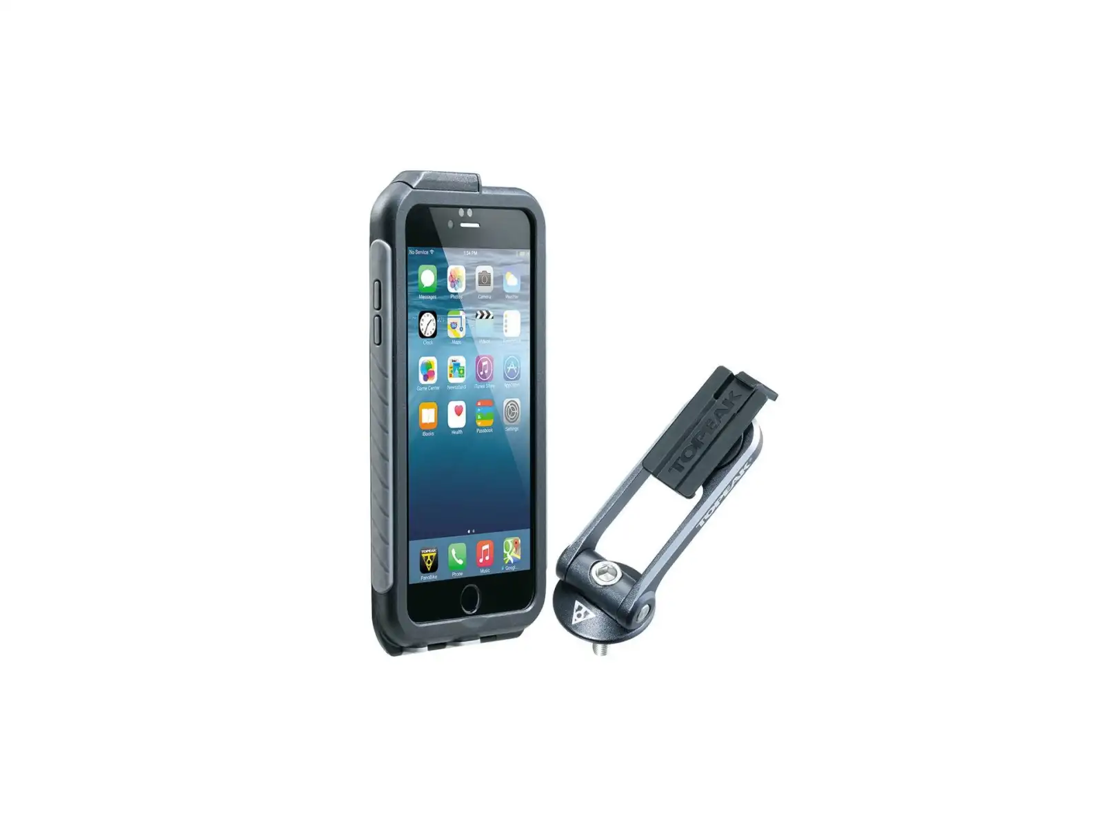 Puzdro Topeak Weatherproof Ridecase pre iPhone 6 Plus čierne/sivé