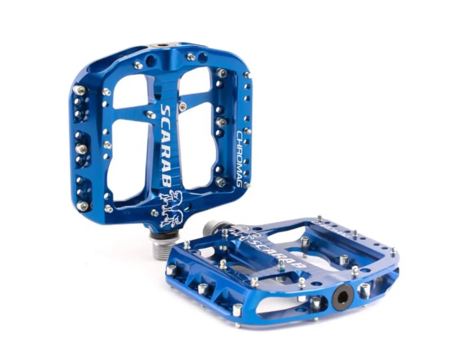 Chromag Scarab platformové pedále modré