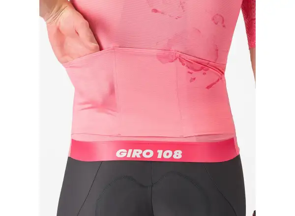 Castelli Giro 108 Race 8S pánsky dres krátky rukáv Rosa Giro