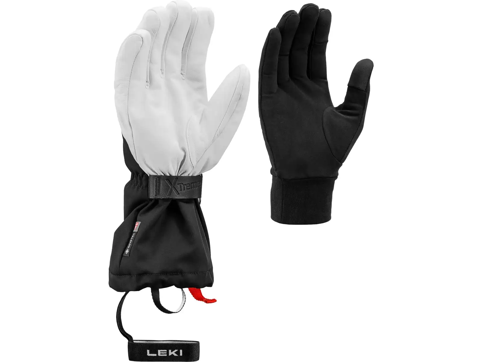 Leki Guide X-Treme Downhill rukavice Black/White