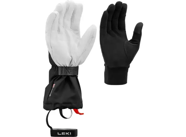 Leki Guide X-Treme Downhill rukavice Black/White