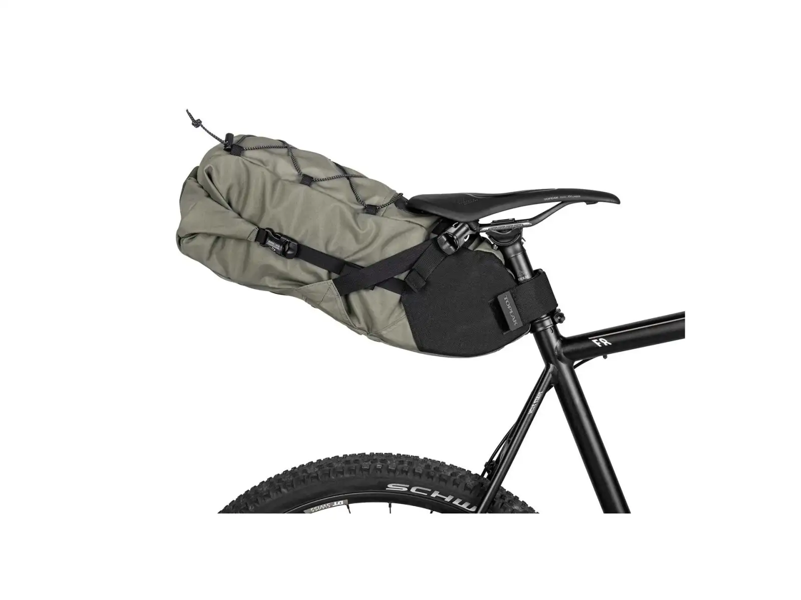 Rolovacia sedlová brašna Topeak BackLoader 6 l zelená