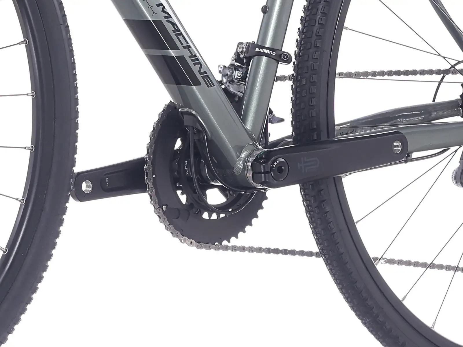 Rock Machine Lukk 40 gravel bicykel Gloss Granite Green