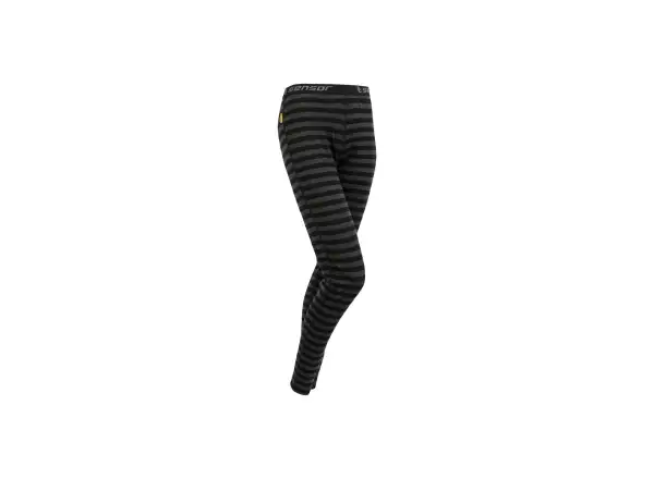 Sensor Merino Active dámske legíny čierna/šedá