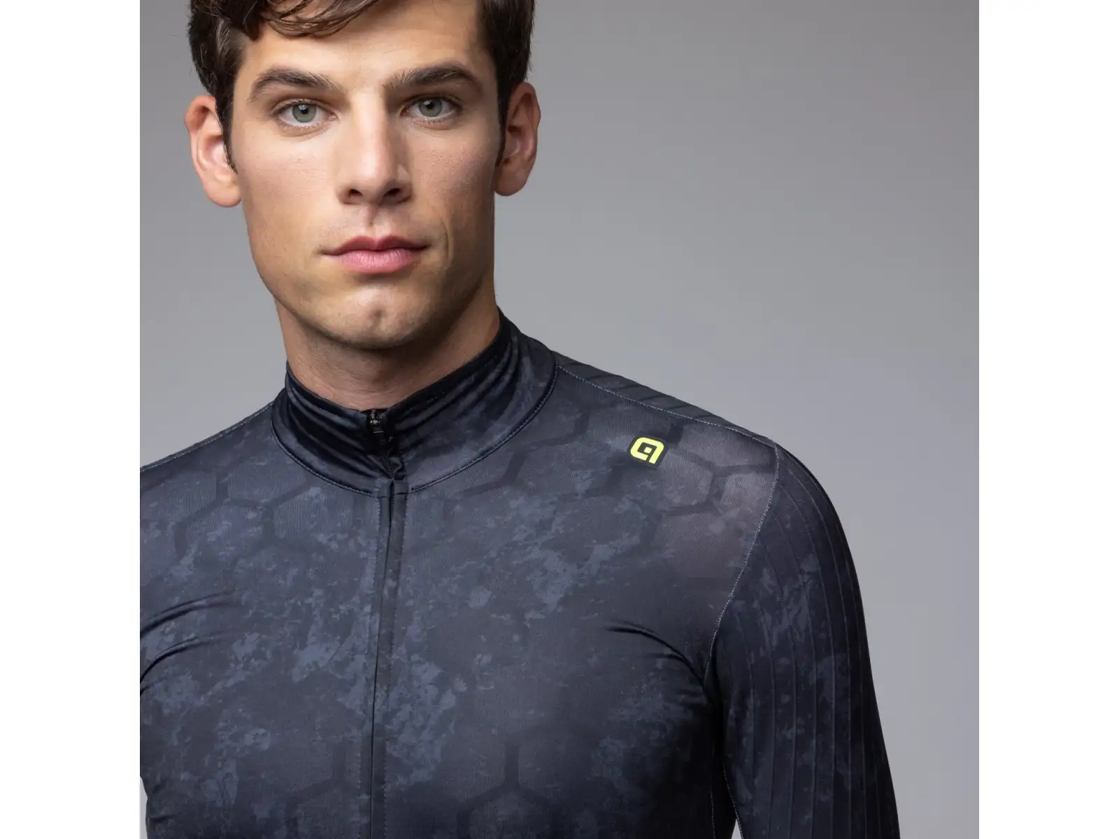 Alé R-EV1 Grafenium pánsky zateplený cyklistický dres Black