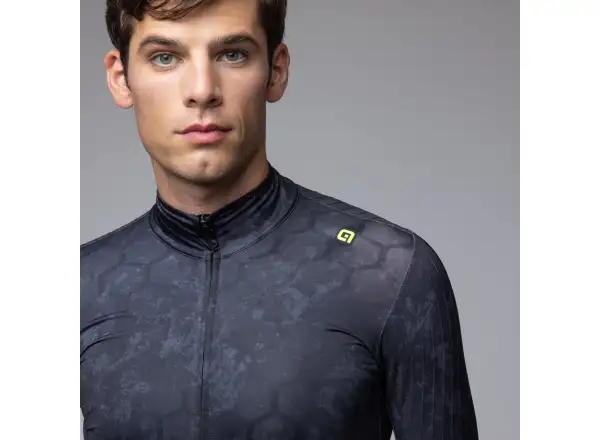 Alé R-EV1 Grafenium pánsky zateplený cyklistický dres Black