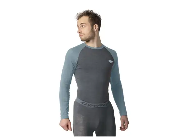 Dynafit Tour Light Merino pánske tričko dlhý rukáv Smoke Blue