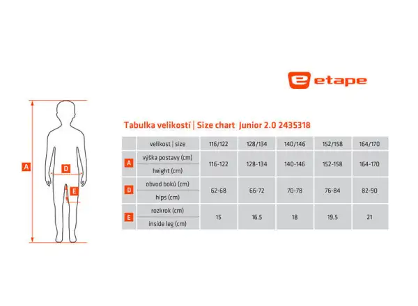 Etape Junior 2.0 detské kraťasy s vložkou čierna/zelená