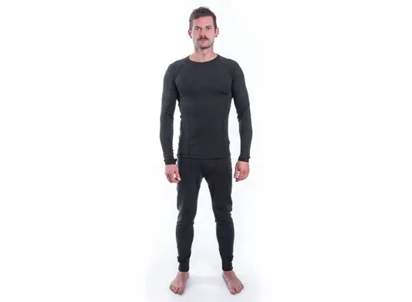 Sensor Merino Bold pánske tričko dlhý rukáv Anthracite Gray